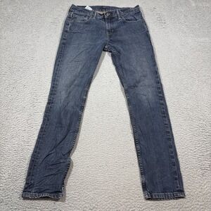 Levis 511 Men's 30x32 Slim Fit Blue Denim Jeans Grunge Casual Work